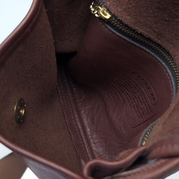 Vintage Coach CHRYSTIE Shoulder Bag Leather Brown Crossbody Bag - Picture 8 of 9